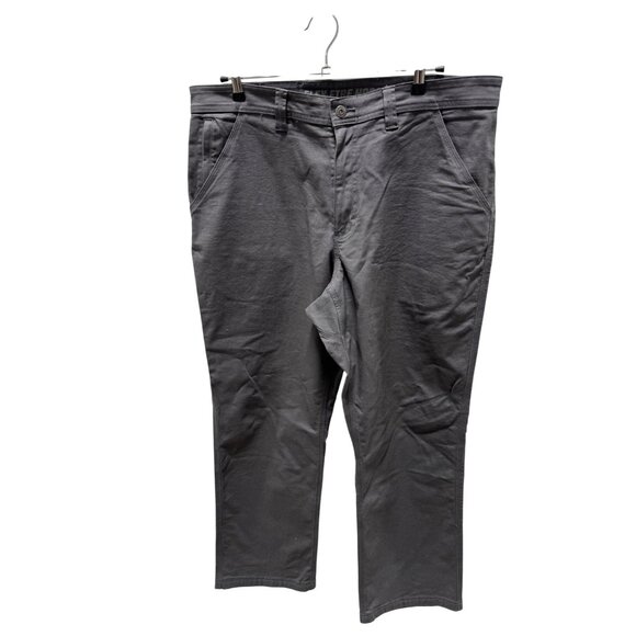 Men's Duluth Trading Gray Flex Fire Hose Foreman Pants Relaxed Fit 38 x 32 - Picture 1 of 8